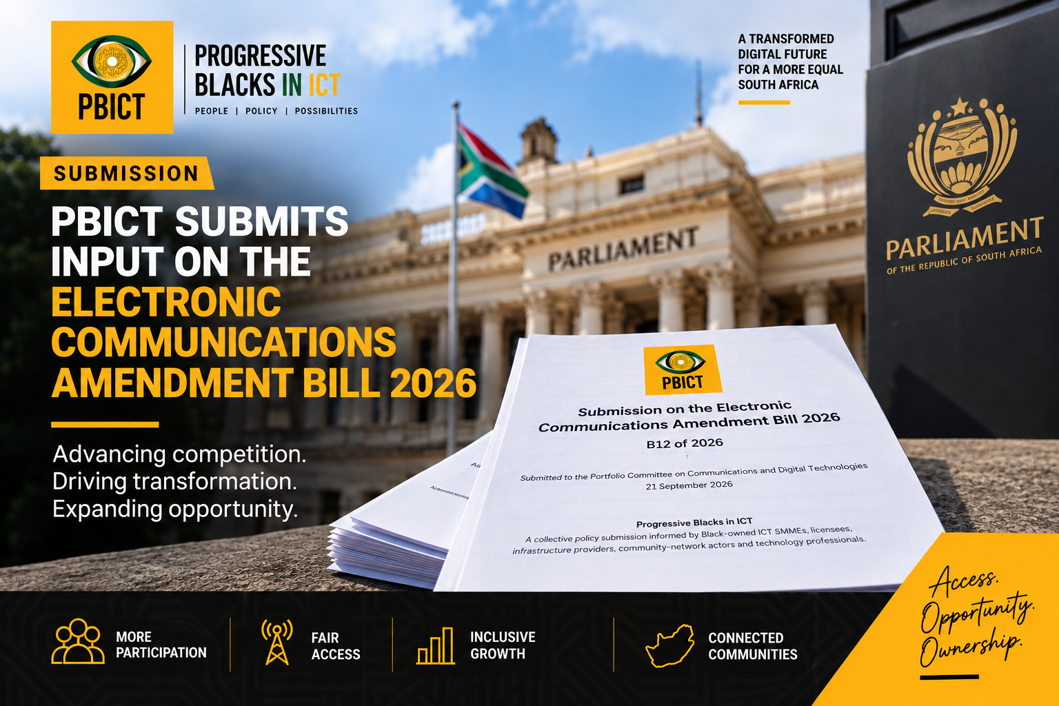 PBICT Submits Comprehensive Proposals on the Electronic Communications Amendment Bill 2026
